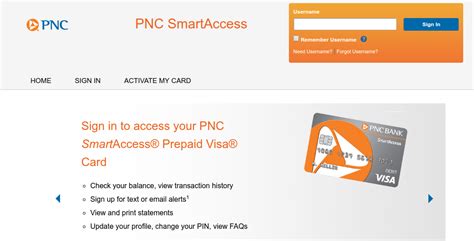 pnc bank smart access card login|PNC visa credit card online.